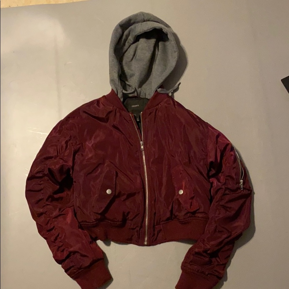 Forever 21 Cropped Puffer Jacket